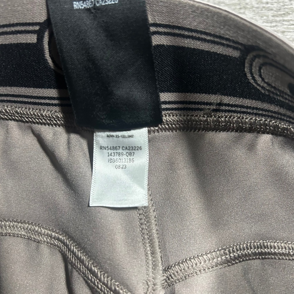 Pink Active Victoria's Secret Taupe Checkerboard Logo Leggings 143789-QB7 Medium - Picture 5 of 7
